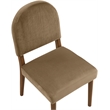 Meridian Furniture Varinelle Beige Velvet Upholstered Dining Chair (Set of 2)