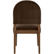 Meridian Furniture Varinelle Brown Velvet Upholstered Dining Chair (Set of 2)