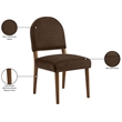Meridian Furniture Varinelle Brown Velvet Upholstered Dining Chair (Set of 2)
