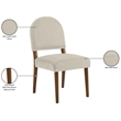Meridian Furniture Varinelle Cream Velvet Upholstered Dining Chair (Set of 2)