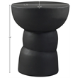 Meridian Furniture Collins Black Aluminum End Table
