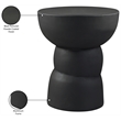 Meridian Furniture Collins Black Aluminum End Table