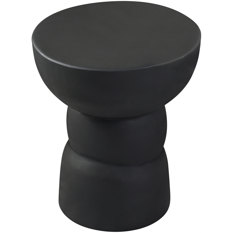 Meridian Furniture Collins Black Aluminum End Table