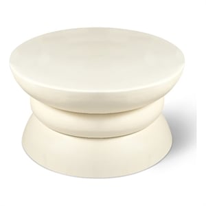 Meridian Furniture Collins Cream Aluminum Coffee Table