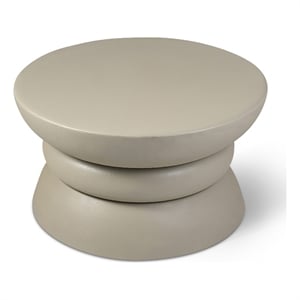 Meridian Furniture Collins Taupe Aluminum Coffee Table