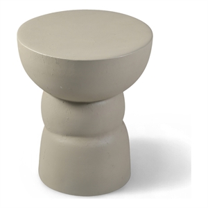 Meridian Furniture Collins Taupe Aluminum End Table