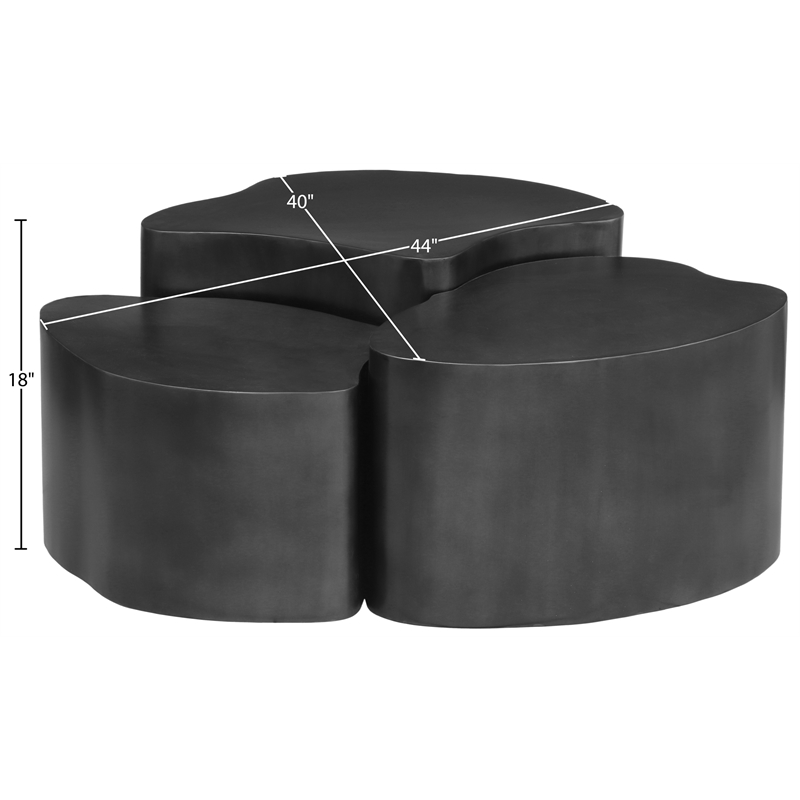 Meridian Furniture Banyan Black Iron Coffee Table