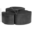 Meridian Furniture Banyan Black Iron Coffee Table