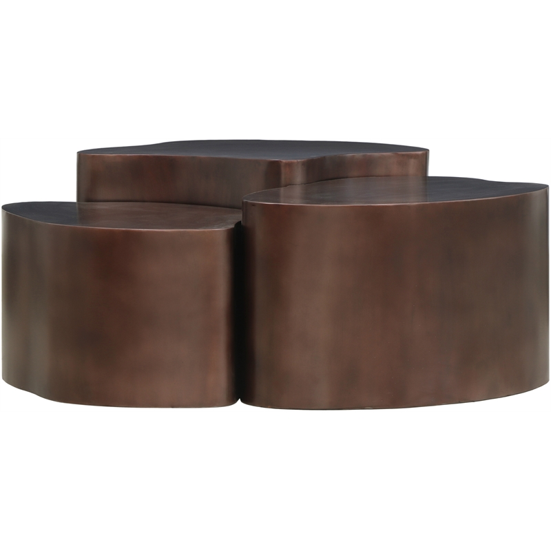 Meridian Furniture Banyan Brown Iron Coffee Table