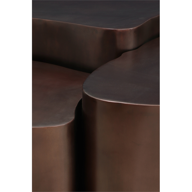 Meridian Furniture Banyan Brown Iron Coffee Table