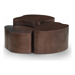 Meridian Furniture Banyan Brown Iron Coffee Table