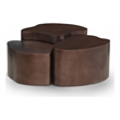 Meridian Furniture Banyan Brown Iron Coffee Table