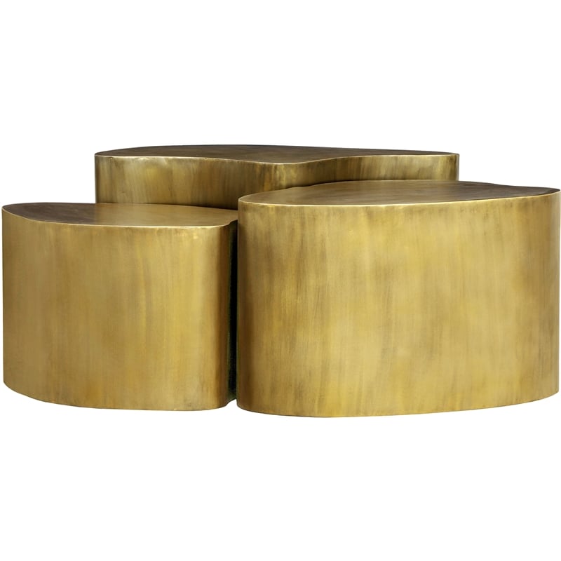 Meridian Furniture Banyan Gold Iron Coffee Table