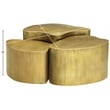 Meridian Furniture Banyan Gold Iron Coffee Table