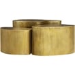 Meridian Furniture Banyan Gold Iron Coffee Table