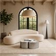 Meridian Furniture Banyan Silver Iron Coffee Table