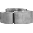 Meridian Furniture Banyan Silver Iron Coffee Table