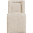 Meridian Furniture Duvina Beige Chenille Fabric Dining Chair