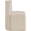 Meridian Furniture Duvina Beige Chenille Fabric Dining Chair