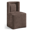Meridian Furniture Duvina Brown Chenille Fabric Dining Chair