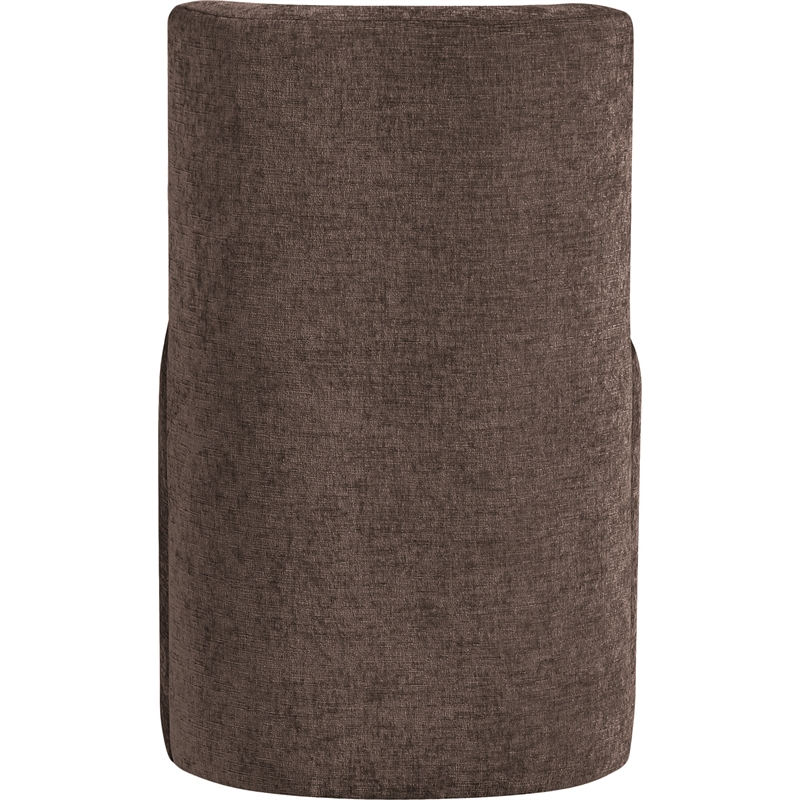Meridian Furniture Duvina Brown Chenille Fabric Dining Chair