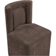 Meridian Furniture Duvina Brown Chenille Fabric Dining Chair
