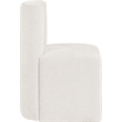 Meridian Furniture Duvina Cream Chenille Fabric Dining Chair