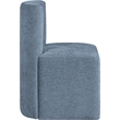 Meridian Furniture Duvina Light Blue Chenille Fabric Dining Chair
