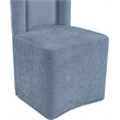Meridian Furniture Duvina Light Blue Chenille Fabric Dining Chair