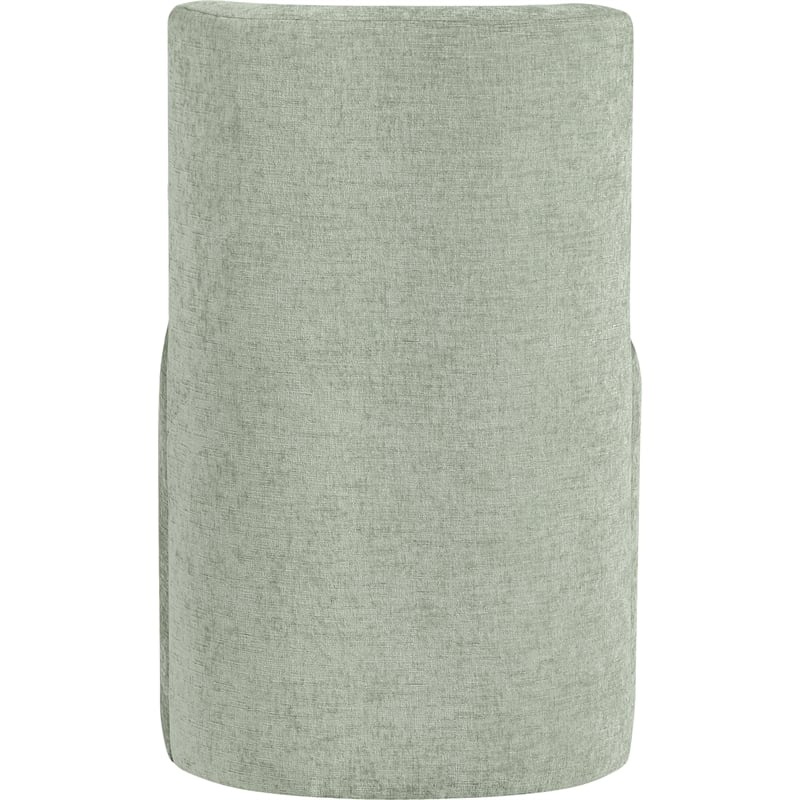 Meridian Furniture Duvina Mint Chenille Fabric Dining Chair