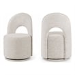 Meridian Furniture Cirelle Beige Linen Textured FabricDining Chair (Set of 2)