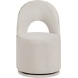 Meridian Furniture Cirelle Beige Linen Textured FabricDining Chair (Set of 2)