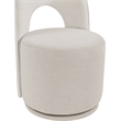 Meridian Furniture Cirelle Beige Linen Textured FabricDining Chair (Set of 2)
