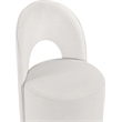Meridian Furniture Cirelle Cream Linen Textured FabricDining Chair (Set of 2)