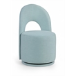 Meridian Furniture Cirelle Lt Blue Linen Textured FabricDining Chair (Set of 2)