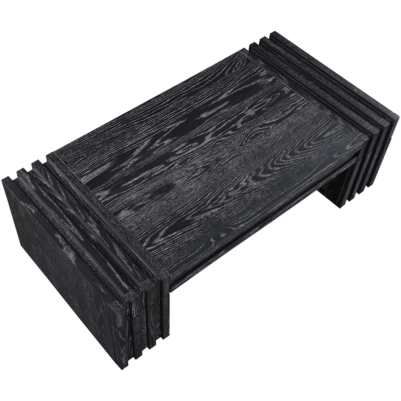 Meridian Furniture Stanton Black Solid Wood Coffee Table