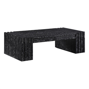 Meridian Furniture Stanton Black Solid Wood Coffee Table