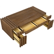 Meridian Furniture Stanton Brown Solid Wood Coffee Table