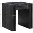 Meridian Furniture Stanton Black Solid Wood End Table