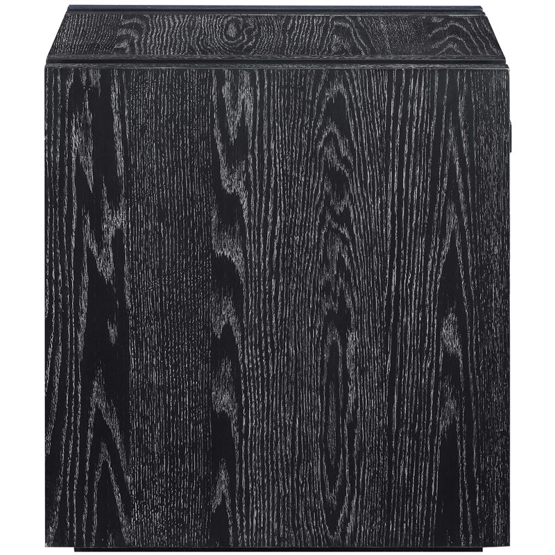 Meridian Furniture Stanton Black Solid Wood End Table