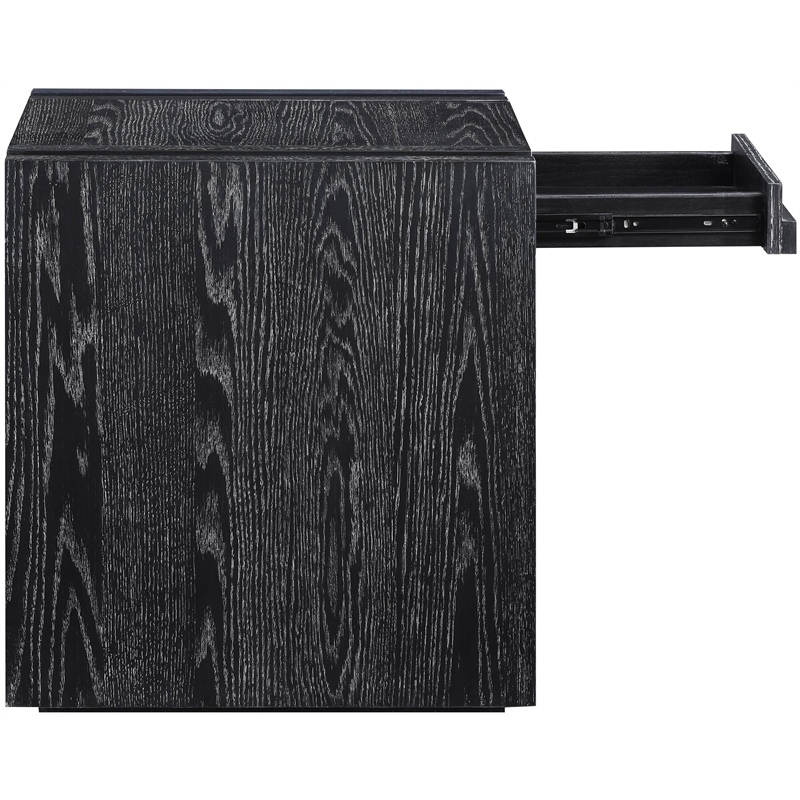 Meridian Furniture Stanton Black Solid Wood End Table