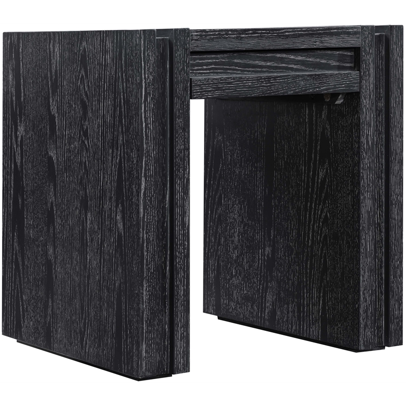 Meridian Furniture Stanton Black Solid Wood End Table