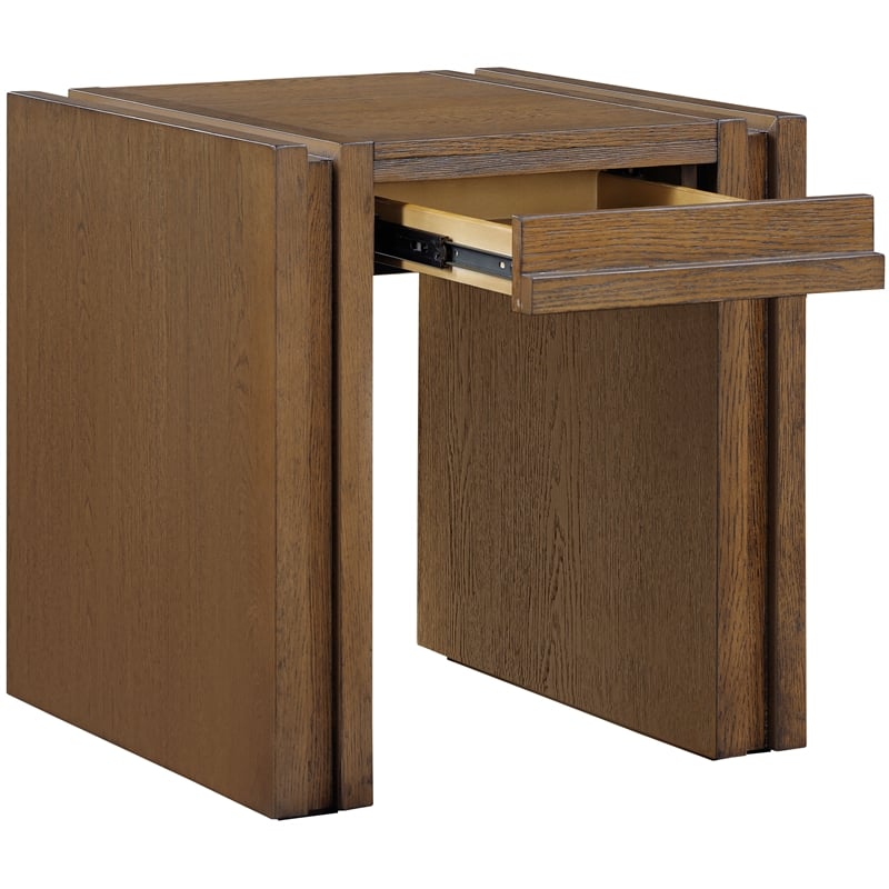 Meridian Furniture Stanton Brown Solid Wood End Table