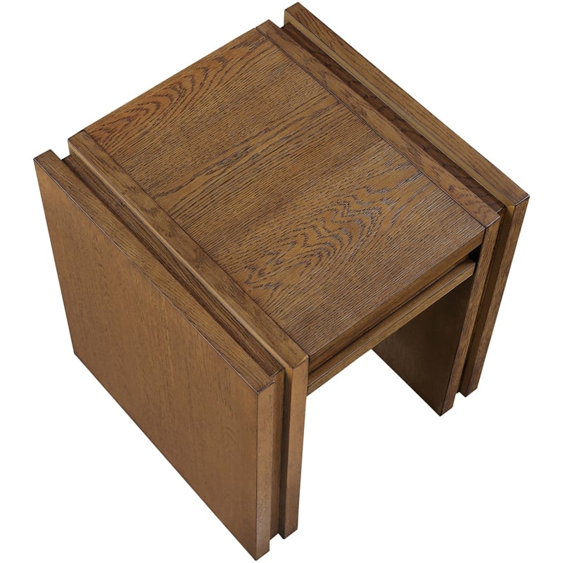 Meridian Furniture Stanton Brown Solid Wood End Table