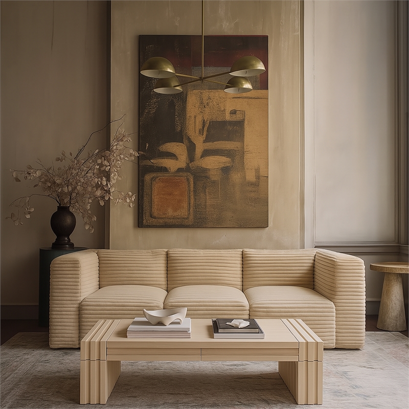 Meridian Furniture Stanton Natural Solid Wood Coffee Table