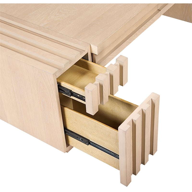 Meridian Furniture Stanton Natural Solid Wood Coffee Table