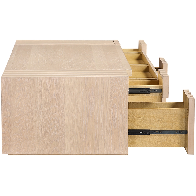 Meridian Furniture Stanton Natural Solid Wood Coffee Table