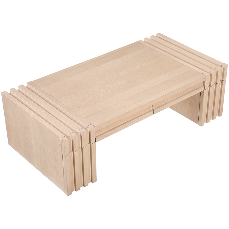 Meridian Furniture Stanton Natural Solid Wood Coffee Table
