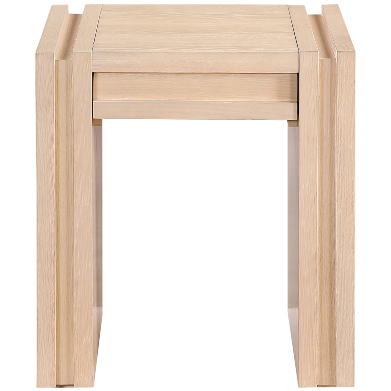 Meridian Furniture Stanton Natural Solid Wood End Table