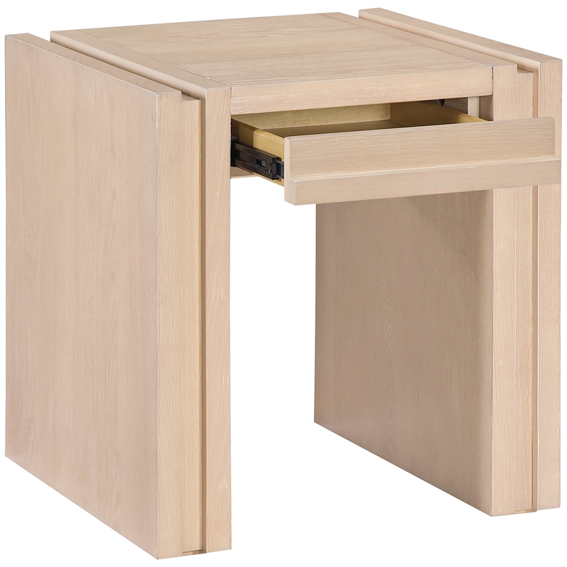 Meridian Furniture Stanton Natural Solid Wood End Table